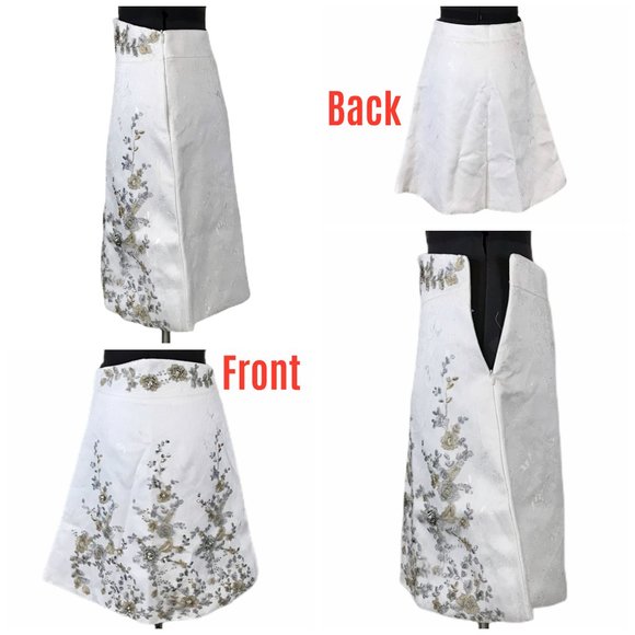 # NiniFashion - Beaded Skirt & Sheer Top Sz L - Picture 6 of 12